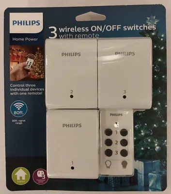 NEW Philips Home Power 3 Indoor Lighting Controls With Wireless Remote Control • $14