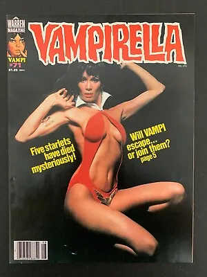 Vampirella #71 *sharp!* (warren 1978) Barbara Leigh Photo Cover!  Lots Of Pics! • $29.95