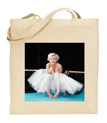 Shopper Tote Bag Cotton Canvas Cool Icon Stars Marilyn Monroe Ideal Gift Present • £7.99