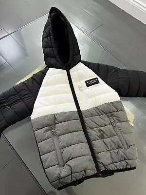 £12 • Buy Boys McKenzie Black And White Hooded Jacket Ski Coat - 8-10Years, Warm Winter