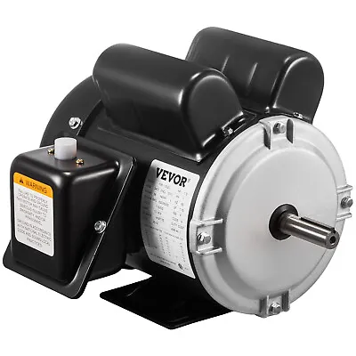 VEVOR Electric Motor 1.5HP Single Phase 3450RPM TEFC 5/8  Shaft 56 Frame General • $142.99