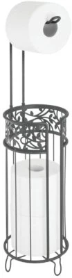 $85.99 • Buy Metal Freestanding Toilet Paper Roll Holder Stand And Dispenser With Storage 
