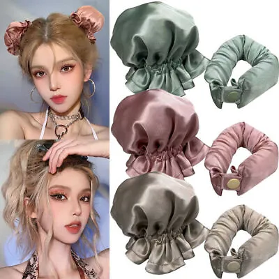 Heatless Curling Rod Silk No Heat Hair Curler Hair Rollers Sleeping Headband UK • £4.75