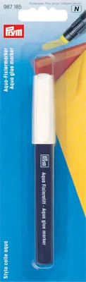 Prym Aqua Glue Marker. Fix Fabrics Trimmings Lace & Zip Fasteners Without Pins • £4.89