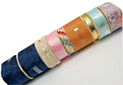 Vintage WFR Ribbon 9 Roll Lot Various Styles Colors Sizes • $17.99