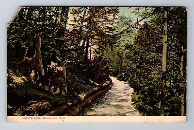 Holland MI-Michigan Macatawa Park Lover's Lane Antique Vintage Postcard • $7.99