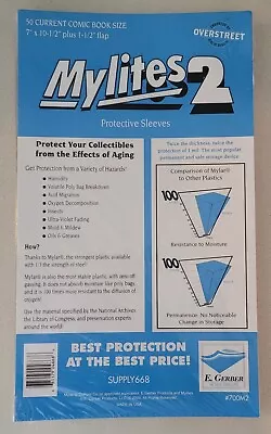 $25 • Buy E.Gerber Current Size Mylites2 Bags (700M2) Sealed Pack Of 50