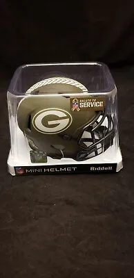 Green Bay Packers Salute To Service 2022 Replica Mini Helmet Nfl Riddell • $30.95