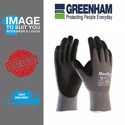 MaxiFlex Ultimate Scented Nitrile Foam Palm Coated Super Comfort Work Gloves • £7.99