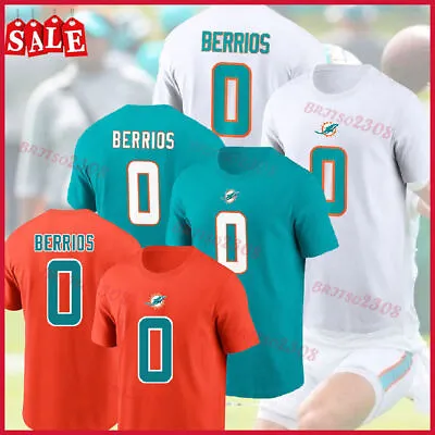 HOT - Braxton Berrios #0 Miami Dolphins Football Team 2023 Player T-Shirt Fans • $10.99