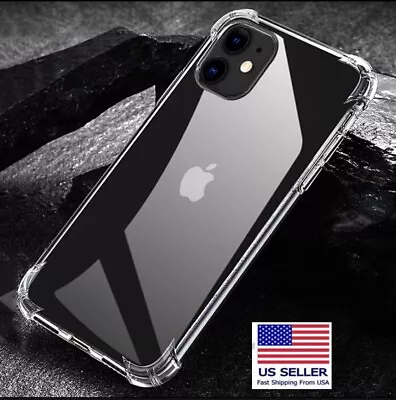 😀 For IPhone 12 Mini Premium Case Clear Slim Shockproof Cover • $8.50