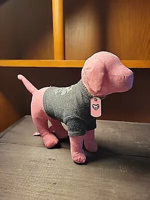 Victoria Secret Pink Dog With Gray Shirt And Tag. Ships Free • $12