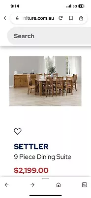 $1000 • Buy Dining Table And 8 Chairs