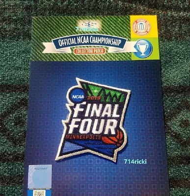 NCAA 2019 Final Four Collectible Patch Texas Tech Virginia Auburn Michigan State • $17.99