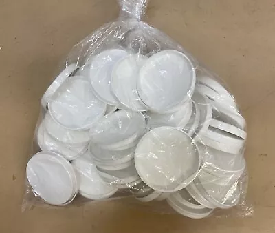 Plastic End Caps For Kraft Mailing Shipping Tubes 4  White 50pcs • $24.95