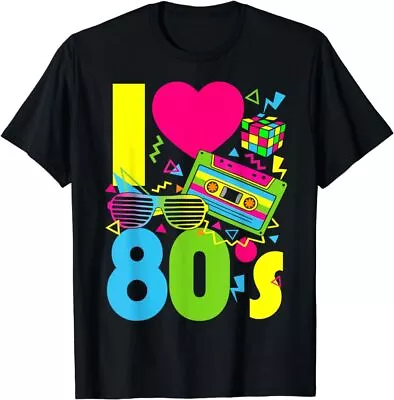 I Love The 80s Men Women Kids 70's 80's Party Retro Costume T-Shirt • $9.99