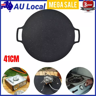 Korean Nonstick BBQ Grill Pan For Stovetop Barbecue Portable Hot Plate Outdoor • $32.99