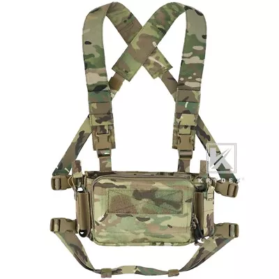 KRYDEX Tactical D3CR Chest Rig 5.56 7.62 Rifle Pistol Mag Pouch Placard MC Camo • $59.95