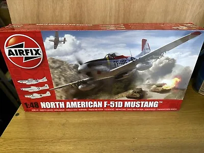 Airfix A05136 - 1:48 Scale North American F-51D Mustang Model Kit (P-51D) • £18