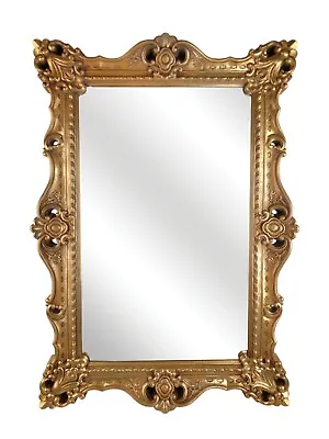 Vintage French Provincial Gold Ornate Wall Mantle Mirror Syroco Style 41 X 29  • $499.99