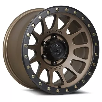 17  Lock Offroad Matte Desert Bronze Matte Black Ring Yosemite 17x9 6x135 0mm • $234.75