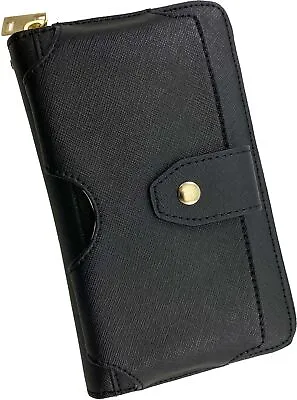 Universal Black Clutch Bag Wallet Case With Lanyard Strap For IPhone 11 XR Xs • £9.70