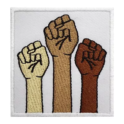 Hand Fist Patch Feminist Patch Embroidery Iron On Sew On Patch 7x7 Cm • $8.37