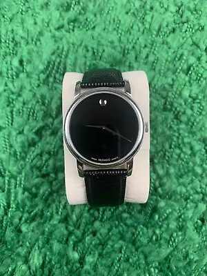 Movado Museum Classic Men’s Watch Black Dial Black Leather 36MM MO.01.1.14.6000 • $130