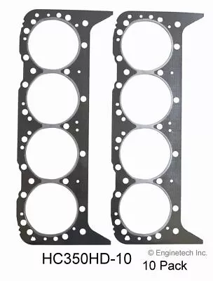 10-Pack Of Heavy Duty Graphite And SS Head Gaskets For Small Block Chevy SBC • $112.39