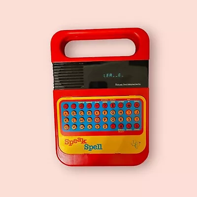 Vintage 1978 Speak & Spell Texas Instruments Raised Buttons -TESTED- • $80