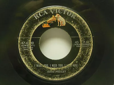 Elvis Presley: I Want You I Need You I Love You / My Baby Left Me 45 RPM Good.  • $7.95