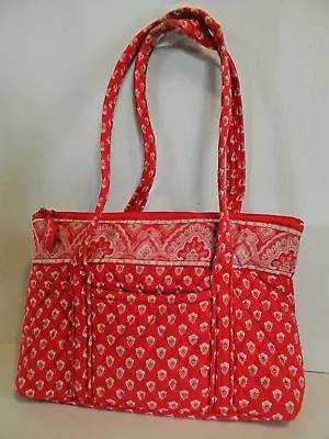 Vera Bradley  Nantucket Red  Quilted Purse Or Small  Tote Bag • $19.95