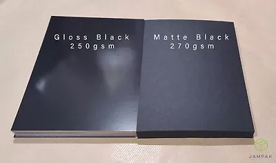  A4/A5 Black MATTE Card And Black GLOSS Card Packs Arts&Craft  270GSM 250GSM • £4.20