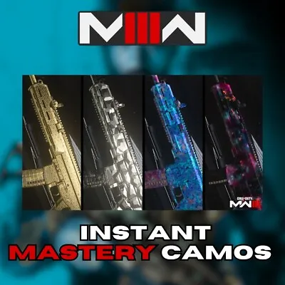 Mw3 Mastery Camos/attachments - Instant Delivery - All Consoles - Safe! • £18.99