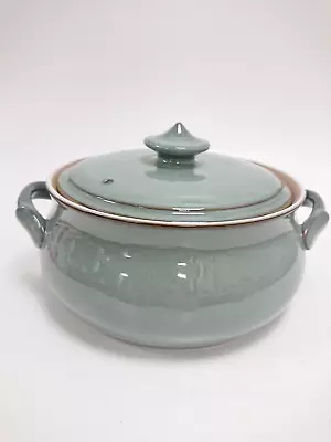 Vintage Denby Regency Green Glazed Stoneware 3 Pint Casserole Dish & Lid  • £9.50