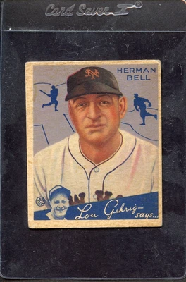 $13.99 • Buy 1934 Goudey  Herman Bell  #52  -  Original
