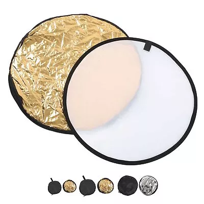 5 In 1 Photography Light Reflector Collapsible Lighting Round Reflector With GDS • £17.13