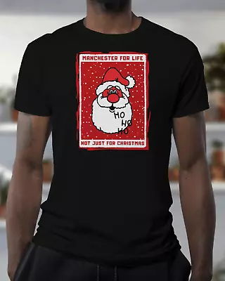 Man Utd T Shirt - Manchester Not Just For Christmas - Xmas - Organic - Unisex • £19.95