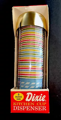 Vintage Dixie Kitchen Cup Dispenser 5 Ounce Size 35 Cups New In Package • $35