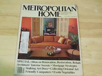 METROPOLITAN HOME Magazine ~ October 1981 • $12