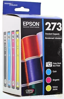 Epson 273 Standard Capacity Photo-Black/Standard Tri-Color Ink Cartridge (EXPIR • $26.99