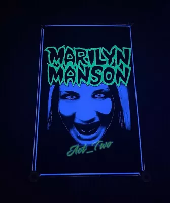 Vintage Marilyn Manson Metal Gothic Flocked Blacklight 21.5”x33.5” Poster USA • $92.95