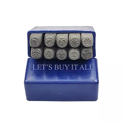 Metal Stamp Punch Tool - Set Of 10 Pcs - Bracelet DIY Craft Tool - Stamping Tool • $43.99