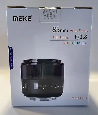 Meike 85mm F1.8 LargeAperture Full Frame AutoFocus Telephoto Lens Canon EF-mount • $180