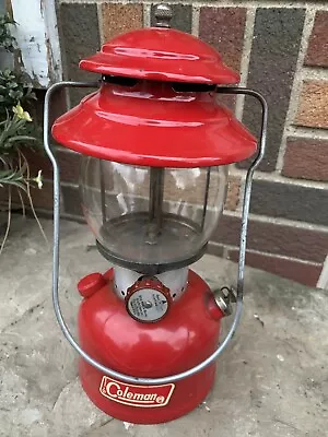 1971 Vintage Coleman 200A Single Mantle Lantern Red • $78.55