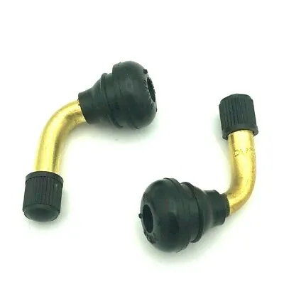 2pcs Bent Valve Stem 90 Degree Angle For Moped Scooter Tubeless Tires • $9.95