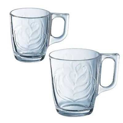 Luminarc 90ml 250ml Barista Clear Glass Mug Coffee Cup Tea Espresso Hot Drink • £12.49