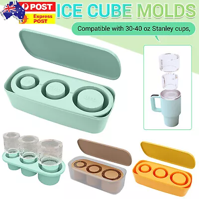 Ice Cube Tray For Stanley 40 Oz Tumbler Cup Silicone Ice Mold With Lid Freezer • $6.99