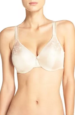 Wacoal Women Seamless Minimizing Underwire T-Shirt Bra Beige Nude 34D USED 85154 • $17.24