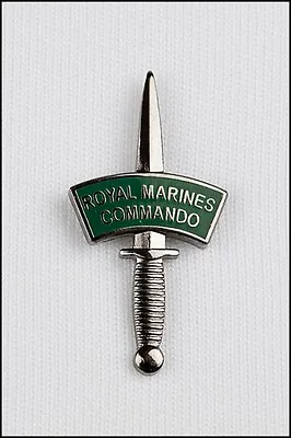 £3.95 • Buy Royal Marines Commando Silver Dagger And Patch Lapel Pin Or Walking Stick Mount